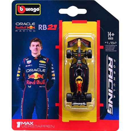 F1 RedBull Racing RB21 25 Verstappen #1 Blister Scala 1:64