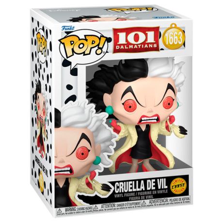 FUNKO POP figure Disney 101 Dalmatas Cruella de Vil 5 + 1 Chase