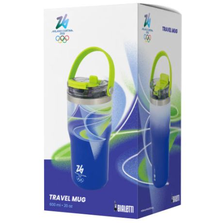 BIALETTI Borraccia Termica Verde Milano Cortina