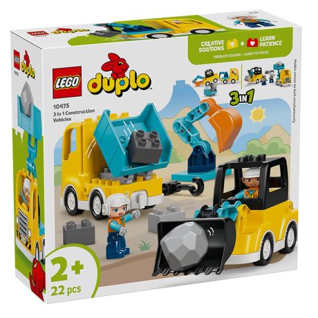10475 Duplo Town Veicoli da Cantiere 3 in 1