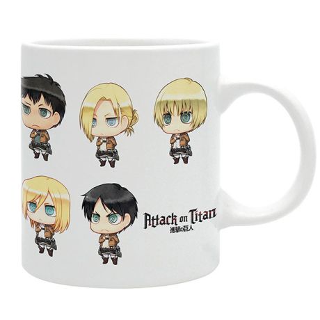 Tazza Attack on Titan All Chibis