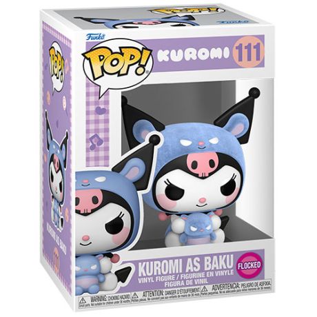 FUNKO POP Hello Kitty Kuromi as Baku Flocked 111