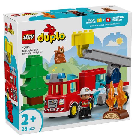 10473 Duplo Town Autopompa con Manichetta e Pompiere