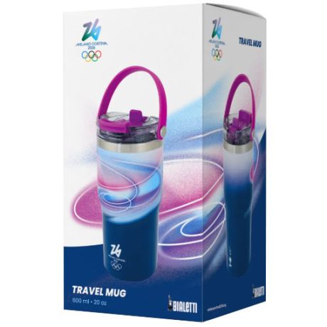 BIALETTI Borraccia Termica Viola Milano Cortina