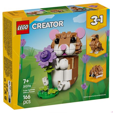 31376 Creator 3 in 1 Simpatico Criceto con Fiore