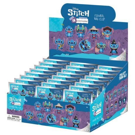 Portachiavi Clip Disney Stitch in Costume Serie 1 Display 24