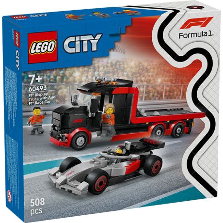 60493 City Display Truck F1 con Auto da Corsa Audi F1