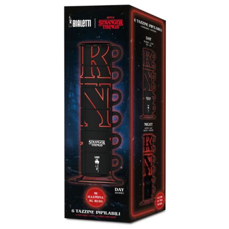 BIALETTI Tazzine Stackable Stranger Things Glow