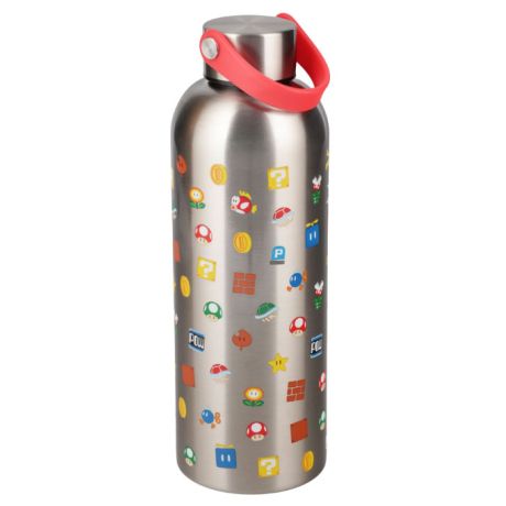 Paladone Borraccia Metallica Super Mario Icons