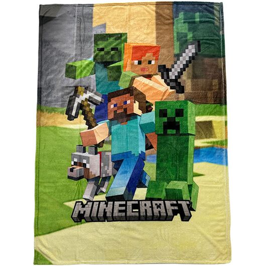 Coperta in Pile Minecraft Characters 130x180cm