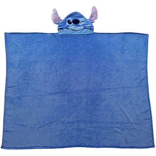 Coperta in Pile con Cappuccio Disney Stitch