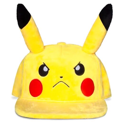 Cap Pokemon Pikachu Mad Face Plush