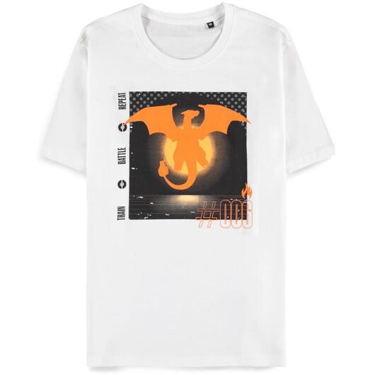 T-Shirt Pokemon Charizard Train Battle Repeat Uomo L TS148651POK-L