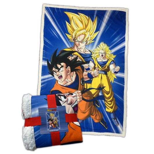 Coperta Sherpa Dragon Ball Z Goku Transformation