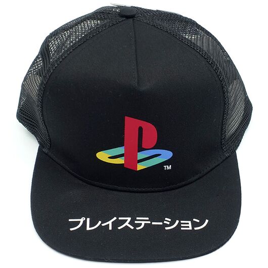 Cap PlayStation Katakana Logo Black 54cm