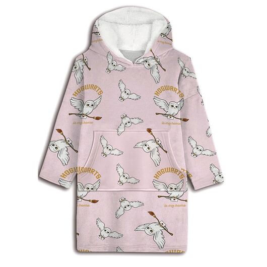 Poncho Invernale in Pile Harry Potter Edvige 7/14 Anni