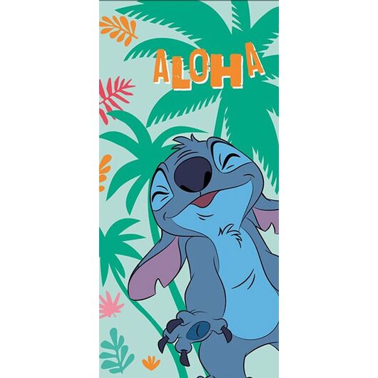 Telo Mare Poliestere Disney Stitch Aloha 70x140cm