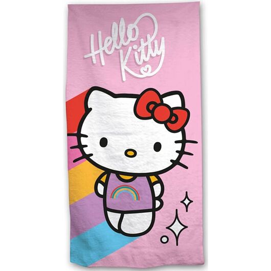 Telo Mare Poliestere Hello Kitty Rainbow 70x140cm
