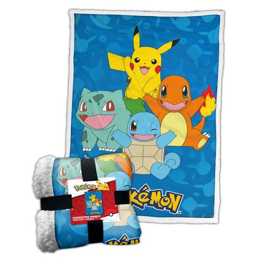 Coperta Sherpa Pokemon Happy Crew
