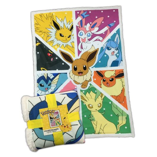Coperta Sherpa Pokemon Eevee Transformation