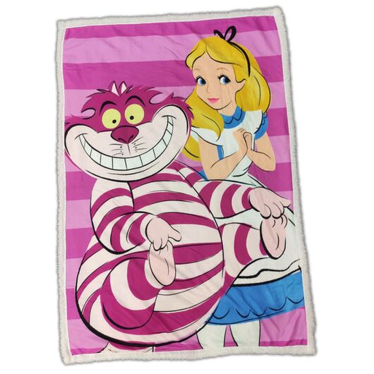 Coperta Sherpa Alice in Wonderland