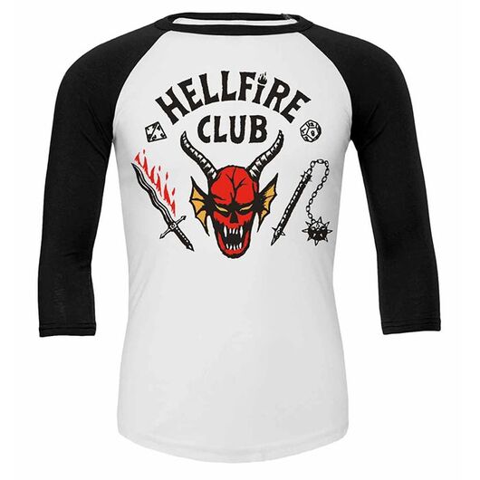 T-Shirt Manica 3/4 Stranger Things Hellfire Club S4 XXL STR03004BSW2X