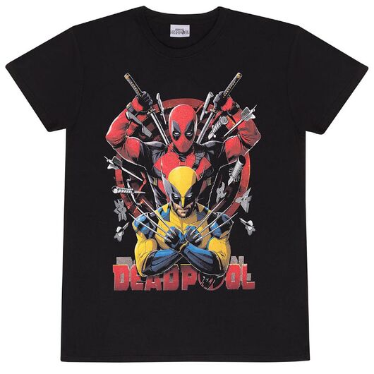 T-Shirt Marvel Deadpool & Wolverine Weapons S DP308517TSBSS