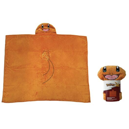 Coperta in Pile con Cappuccio Pokemon Charmander