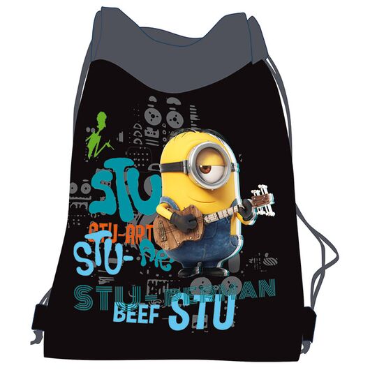 Sacca Minions Nero 30x40cm MINION SAKKYBAG NERO