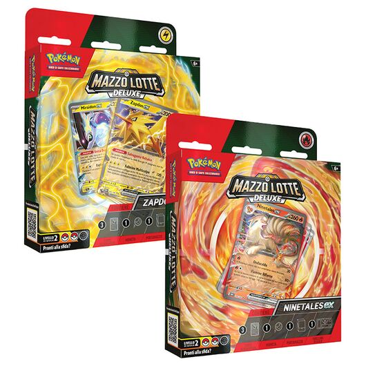 Pokemon Mazzo Lotte Deluxe Ninetales-EX e Zapdos-EX PK60428-I