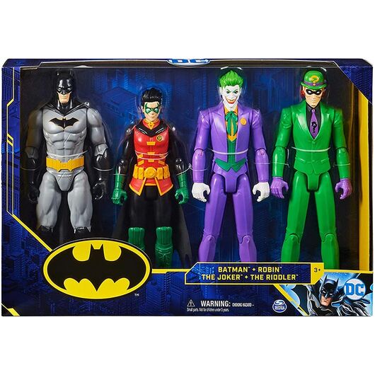Batman, Robin, The Joker & The Riddler 30cm (Σετ 4 Φιγούρων) 3+ Ετών