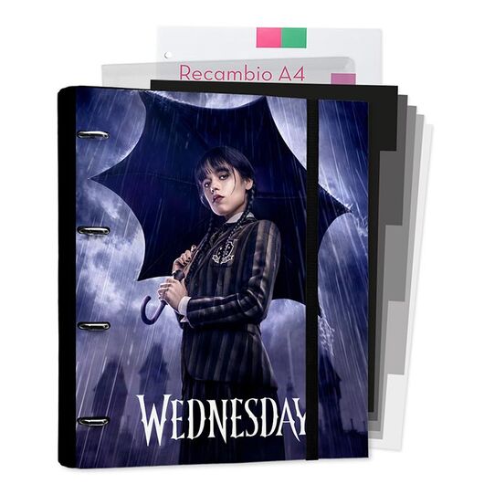 Raccoglitore ad Anelli A4 Wednesday