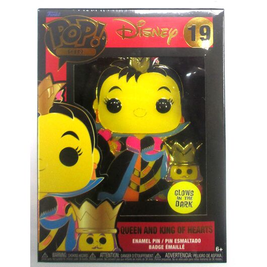 Funko Pin! Alice in Wonderland: Queen & King Glow Blacklight 19