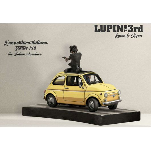 INFINITE Lupin III Lupin & Jigen su Fiat 500 Scala 1:18 95520