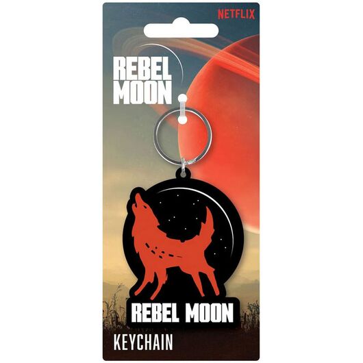 Rebel Moon Howling Wolf Keychain RK39488C
