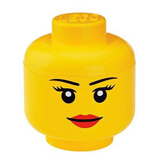 LEGO Head Small Woman Container RCL SHS YLG