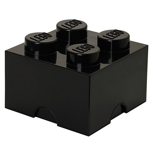 LEGO Brick 4 Black Container RCL SB4 BK