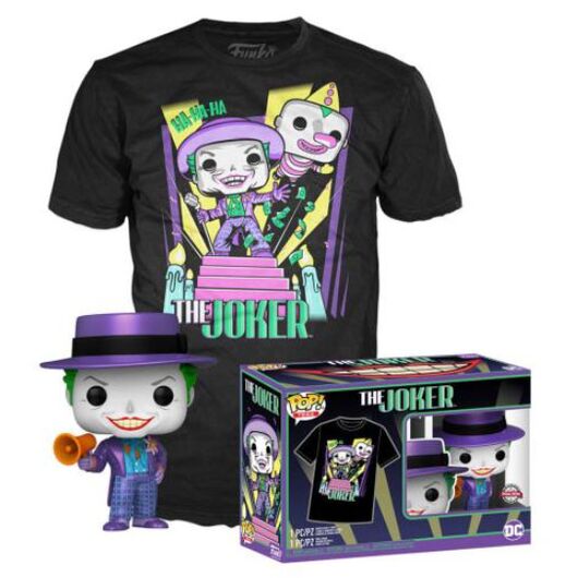 Set figure POP & Tee DC Comics Batman The Joker (XL)