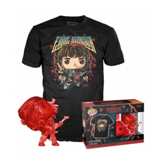 FUNKO TEE + POP Stranger Things Hunter Eddie w/Guitar L 79264