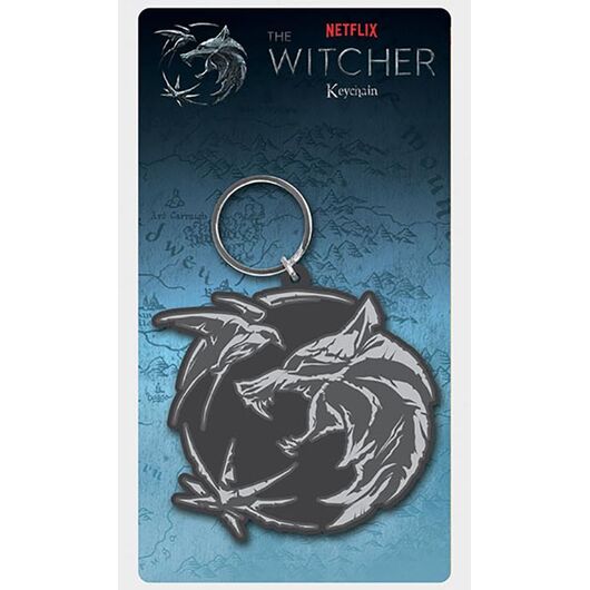 The Witcher Wolf and Swallow Keychain RK39256C