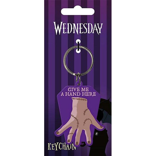 Wednesday Give Me a Hand Here Keychain RK39476C