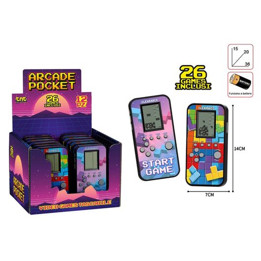 Arcade Pocket 26 Games 1pz Assortimento
