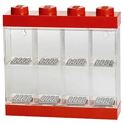 LEGO Minifigure Display 8 Slots Red RCL MDC8 RD