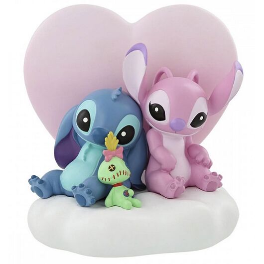 Lampada Disney Stitch e Angel con Cuore