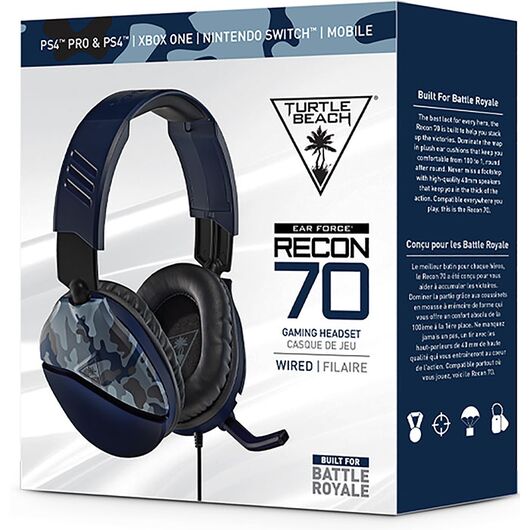TURTLEBEACH Cuffie Wired Gaming Recon 70P Blue Camo