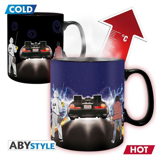 Tazza Cambia Colore Back to the Future Time Machine