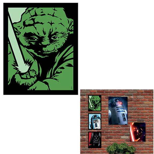 Star Wars - Yoda Small Light-Up Canvas DIVBLW005