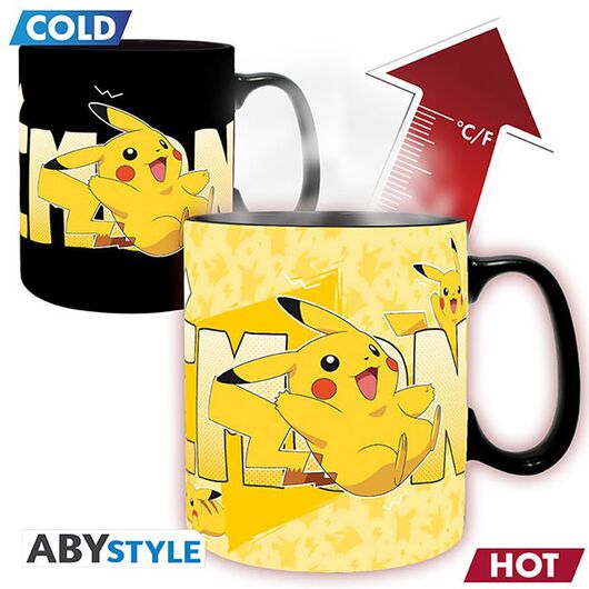 Tazza Cambia Colore Pokemon Pikachu Emotion