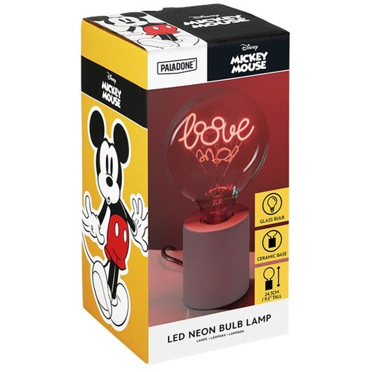 Paladone - Mickey Mouse Love Neon Bulb Lamp