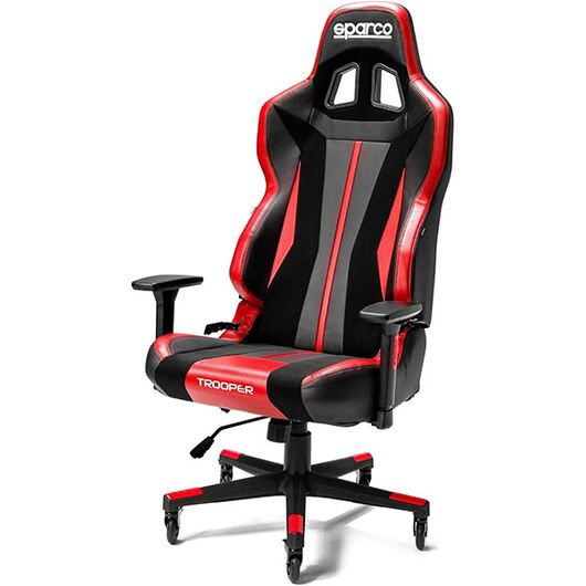 SPARCO Sedia Gaming Trooper Nera e Rossa
